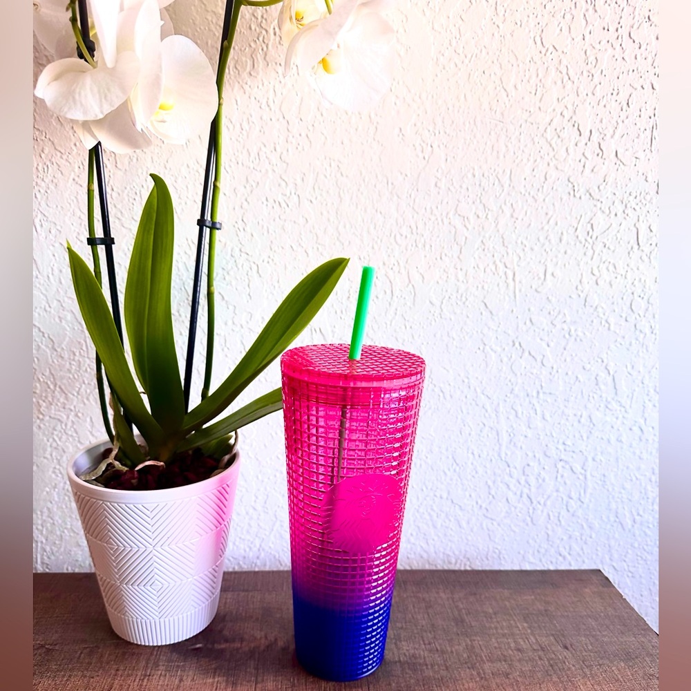 Starbucks Watermelon Pink Purple Gradient Tumbler Summer 2022
